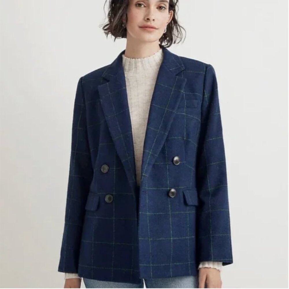 Madewell Rosedale Blazer in Plaid NM556 Size 2